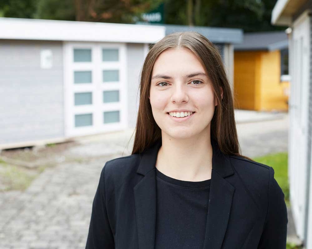 Julie Marie Cordes, Auszubildende bei Finnhaus Wolff